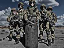 Калининградские подразделения внутренних войск провели учения в условиях, схожих с майданом