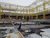 Дождевую канализацию вокруг стадиона построят только ко 2 мая 2018 года