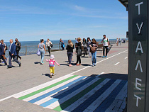 В центре Зеленоградска загорелись два туалета 